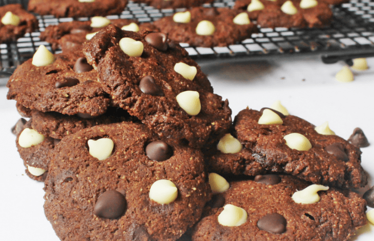 My Table of Three's low carb and gluten-free Triple Chocolate Cookies