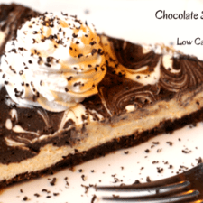Chocolate Swirl Cheesecake (Low Carb, Sugar Free, Gluten Free)