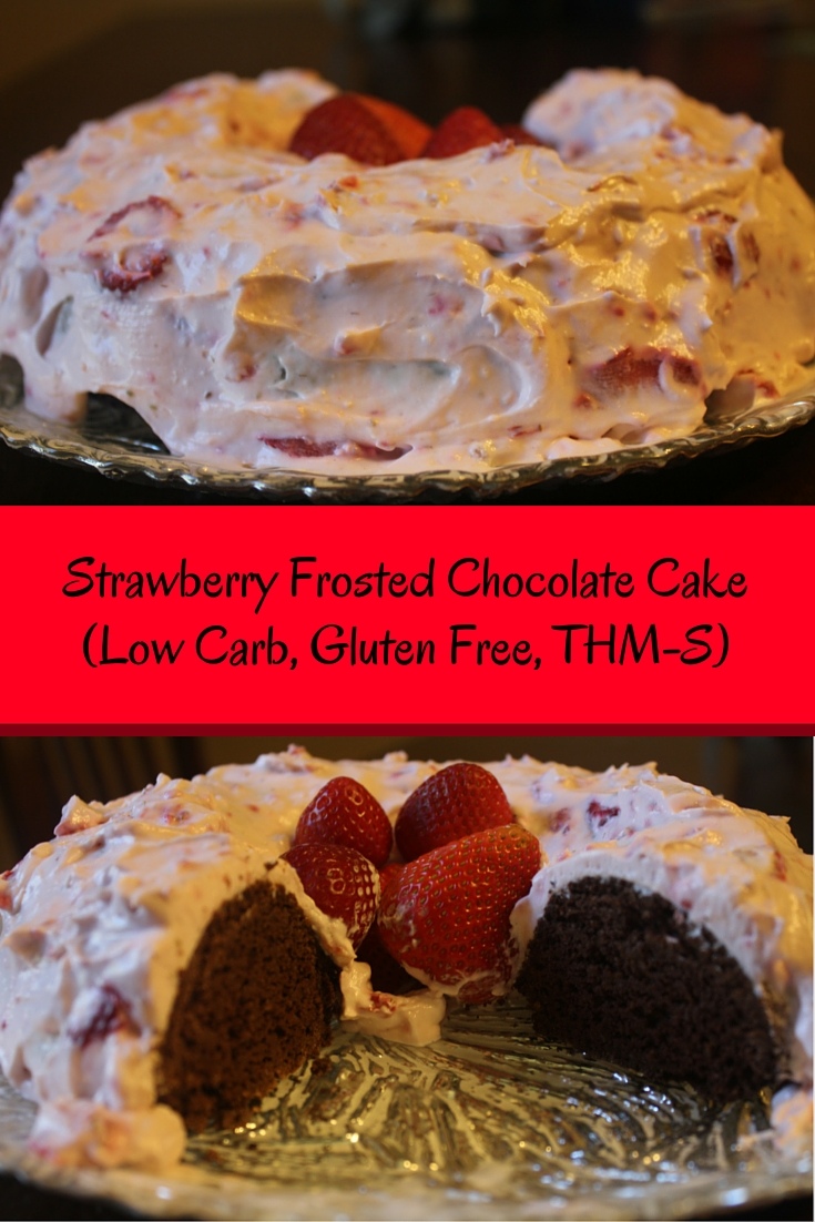 Strawberry Frosted Chocolate Cake