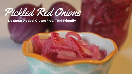 Easy Pickled Red Onions ( Sugar Free, Gluten Free, THM Friendly)