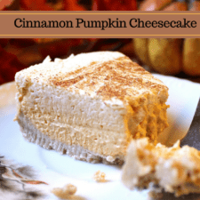 Cinnamon Pumpkin Cheesecake ( Sugar Free, Low Carb)