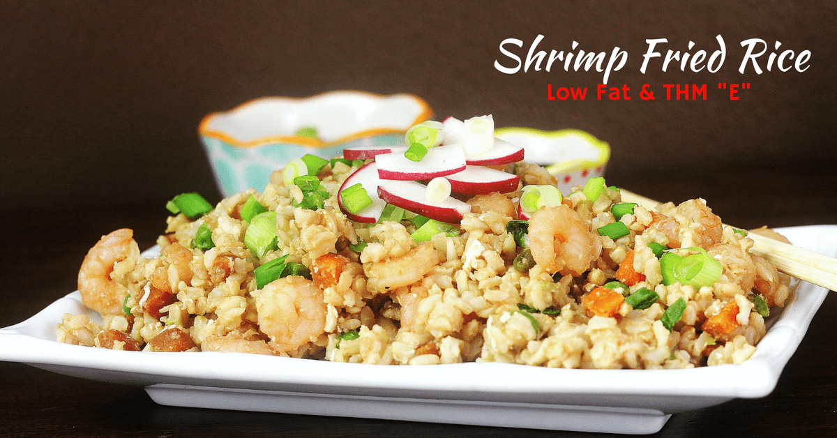 Shrimp Fried Rice, Low Fat & THM "E" - My Table of Three My Table of Three