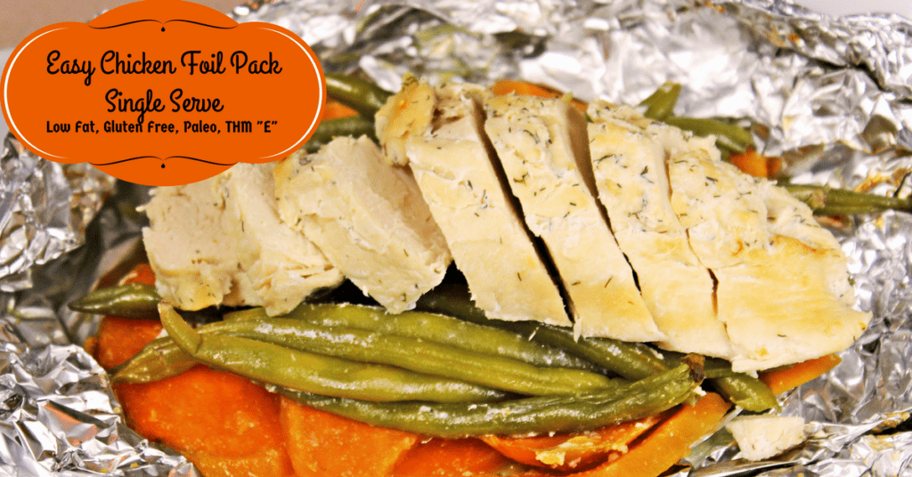 Easy Chicken Foil Packet Lunch, Low Fat and Gluten Free ...