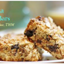 Granola Cookie Bars, Low Carb, Gluten Free, THM