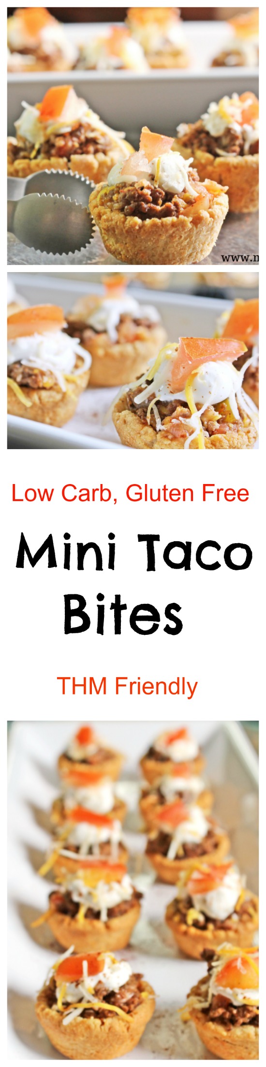 Mini Taco Bites are low carb, gluten free and THM Friendly.