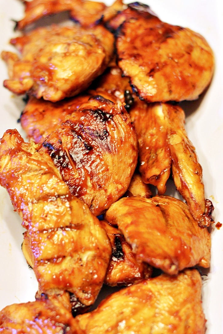 Delicious BBQ Chicken with a flavorful Asian Inspired BBQ sauce. #thmchicken #ketobbq #bbqchicken #ketochicken