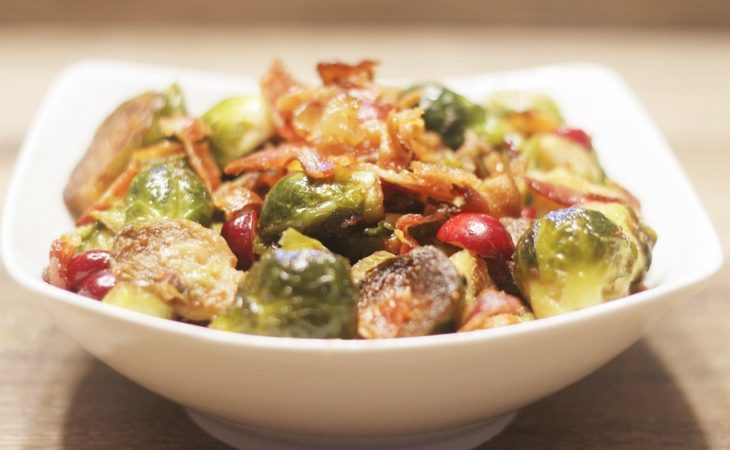 Festive Cranberry Brussel Sprouts