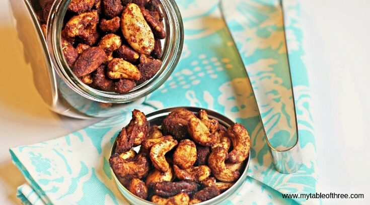 My Table of Three's Sweet and Spicy Mixed Nuts