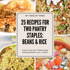 Easy Low Fat Recipes for Beans and Rice