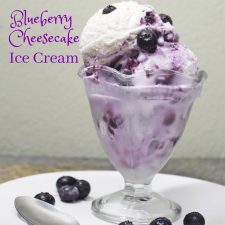 Low Carb Blueberry Cheesecake Ice Cream || THM “S”