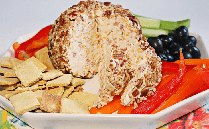 My Table of Three's Keto Bacon Cheddar Cheese Ball