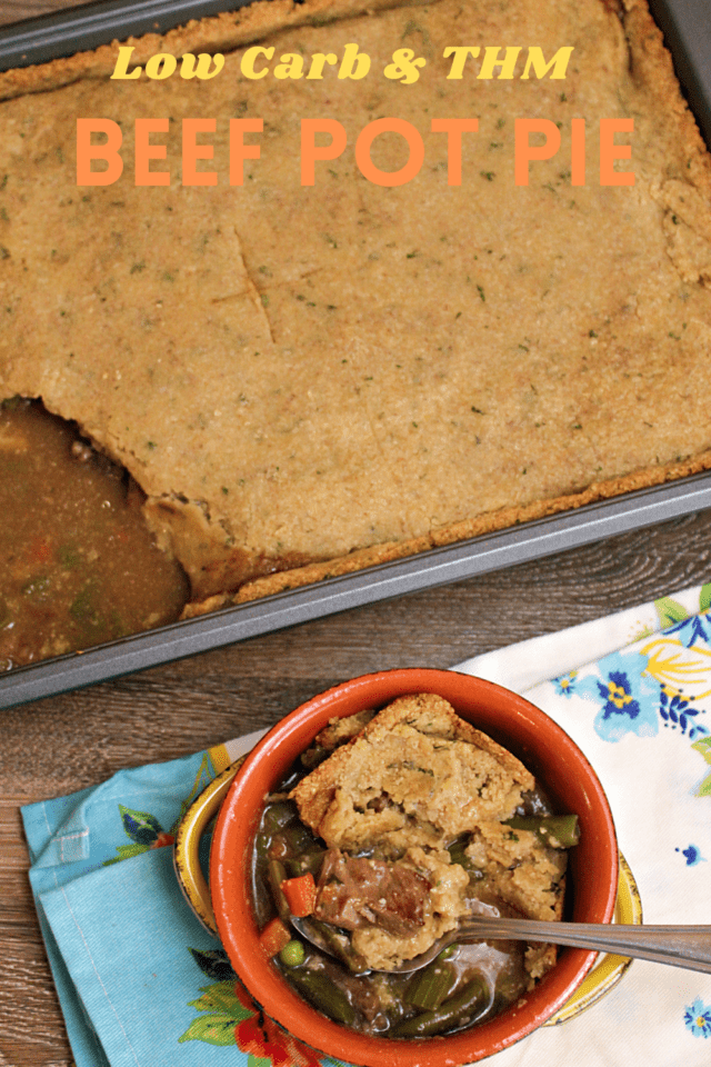 A delicious Low Carb Beef Pot Pie is a great cozy dinner for family and friends on a chilly night. 