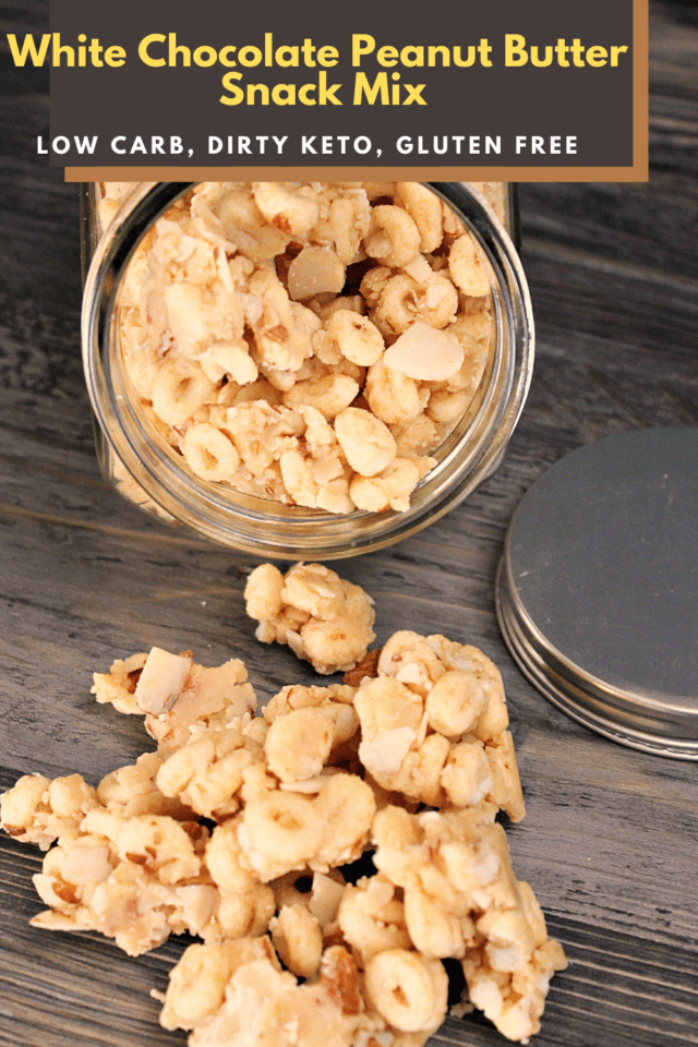 Low Carb and Dirty Keto cereal snack mix is great for holiday parties.