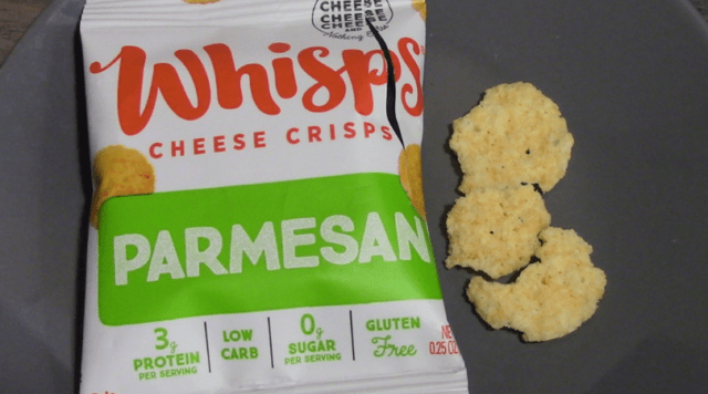 A small package of Whisps Parmesan Crackers