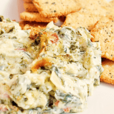 Spinach Artichoke Dip with Bacon, Low Carb & THM “S”