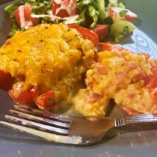 Low Carb Ham and Cheese Stuffed Peppers