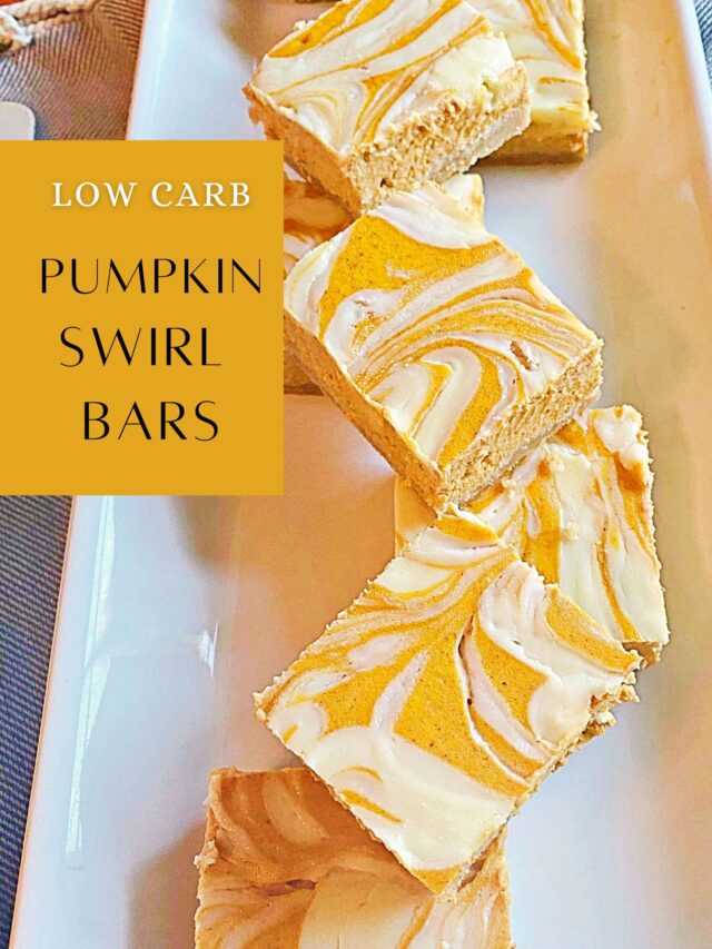 A white retangle platter with pumpkin swirl bars stack on it. An image to use on Pinterest.
