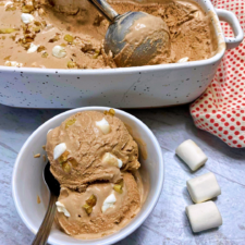 Low Carb Rocky Road Ice Cream