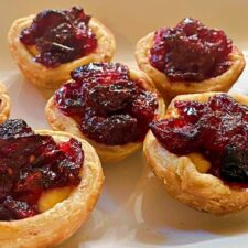 Cranberry and Goat Cheese Tarts